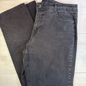 Charter Club Jeans Womens Size 12 Regular Classic Straight Dark Gray